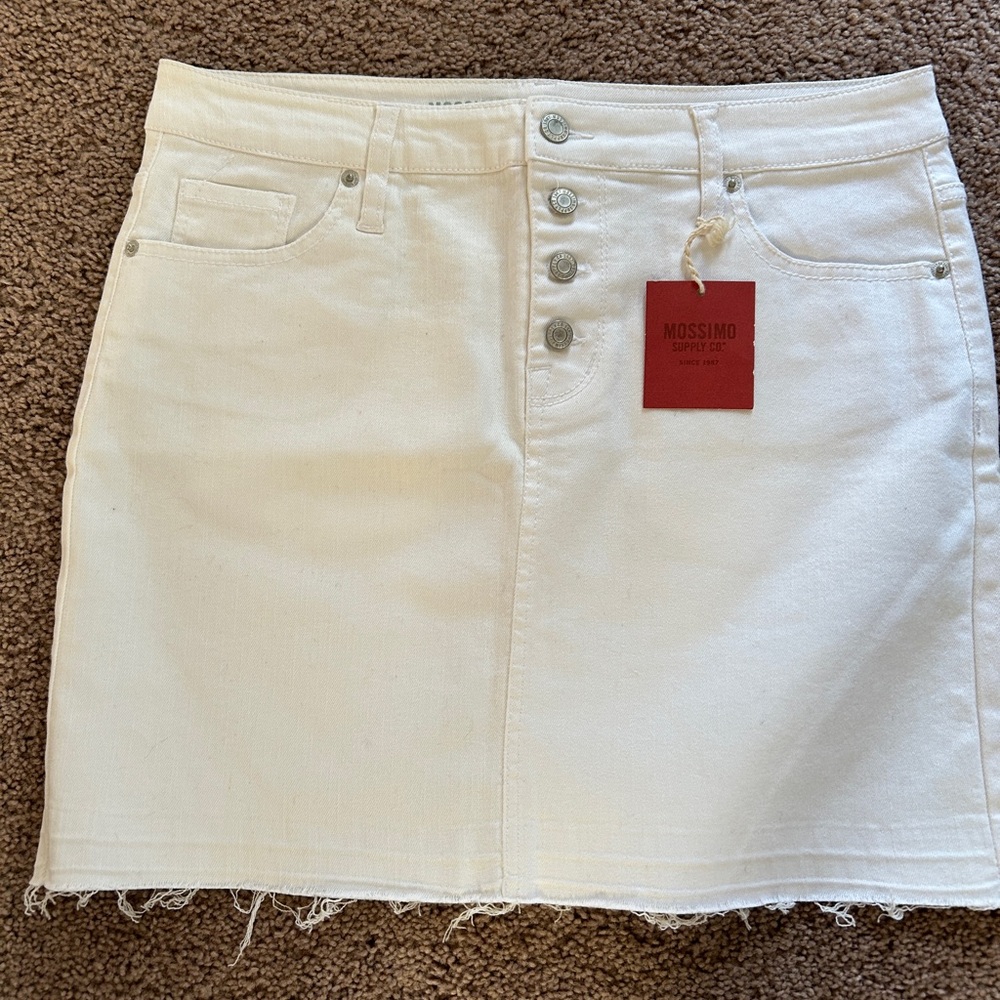 Mossimo Supply Co. White Mini Pencil Skirt